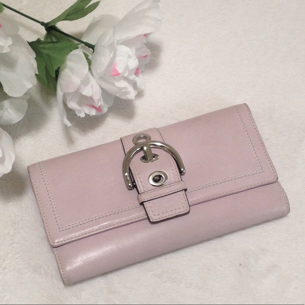 Coach Lilac Trifold Wallet